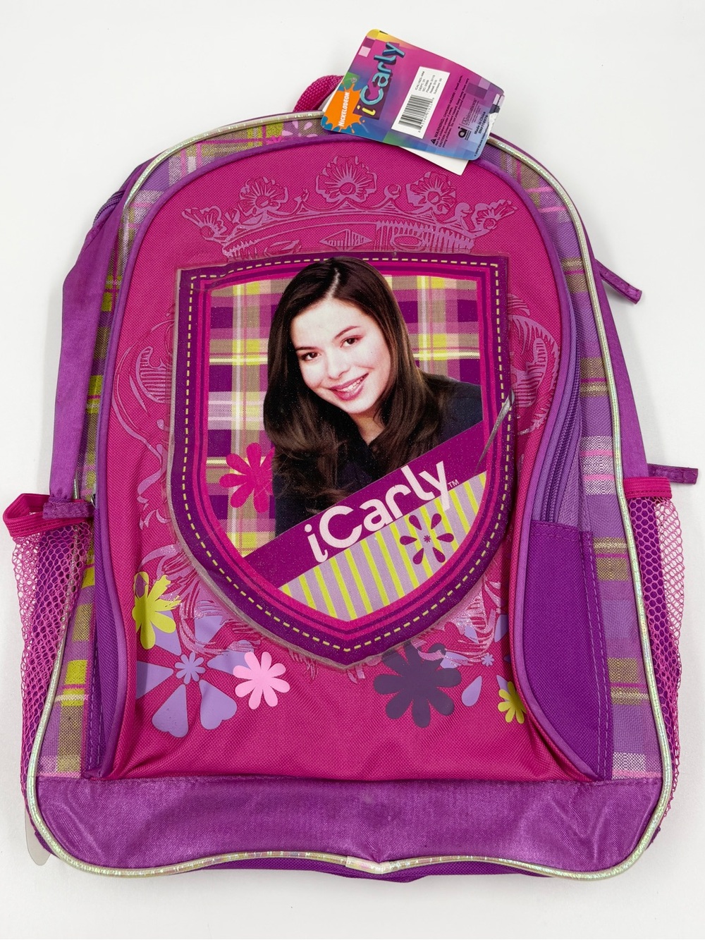 VTG Y2K NWT iCarly Nickelodeon School Backpack Miranda Cosgrove Purple